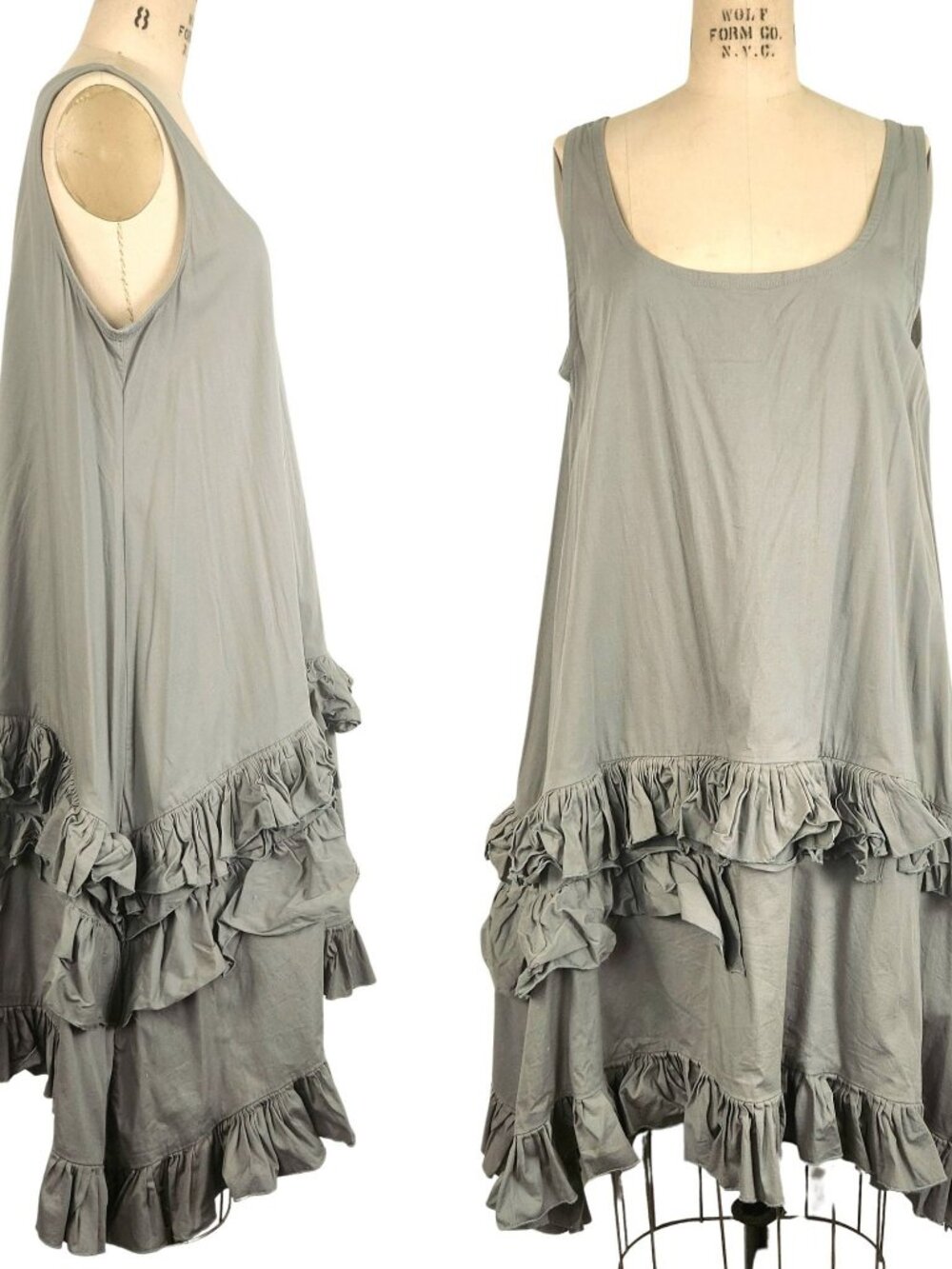 Spellbound Grey Asymmetrical Sleeveless Dress